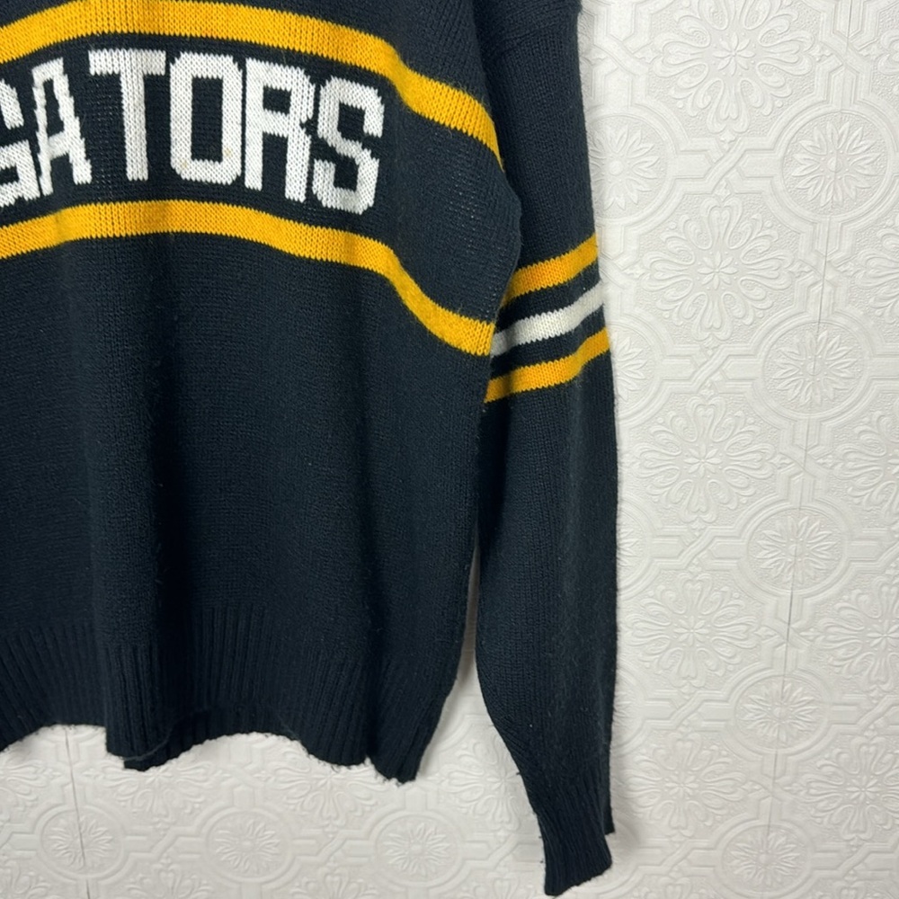 Vintage 80s Cliff‎ Engle Sweater Varsity Crewneck Crew Knit Sports Team Gators - Picture 5 of 11